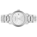 Burberry The City Diamonds Silver Dial Silver Steel Strap Watch for Women - BU9230