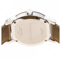 Burberry The City Beige Dial Beige Leather Strap Watch for Women - BU9107