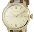 Burberry The Classic Gold Dial Beige Leather Strap Watch for Women - BU10114