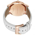 Burberry The City White Dial White Leather Strap Watch for Women - BU9012