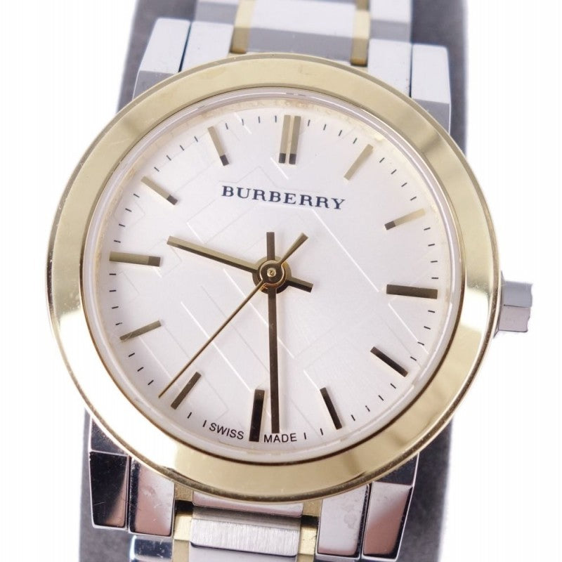 Burberry The City Silver Dial Two Tone Steel Strap Watch for Women - BU9217