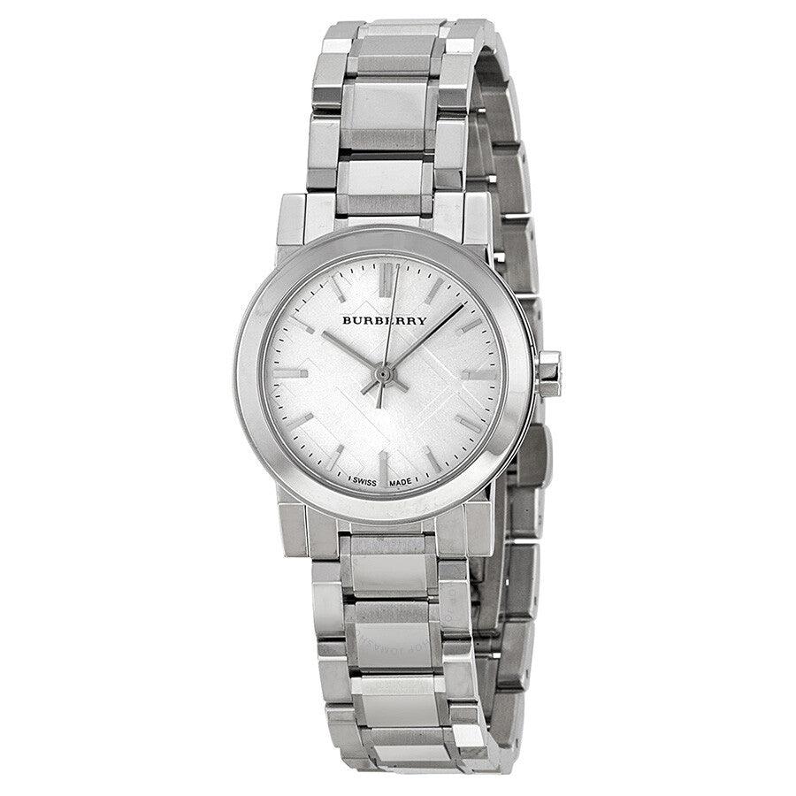 Burberry The City Silver Dial Silver Steel Strap Watch for Women - BU9200