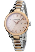 Burberry The Classic Rose Gold Dial Two Tone Stainless Steel Strap Watch for Women - BU10117