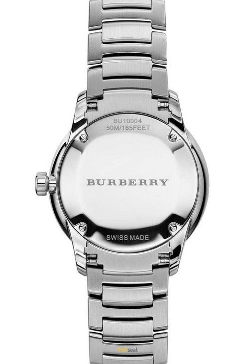 Burberry The Classic White Dial Silver Steel Strap Watch for Men - BU10004