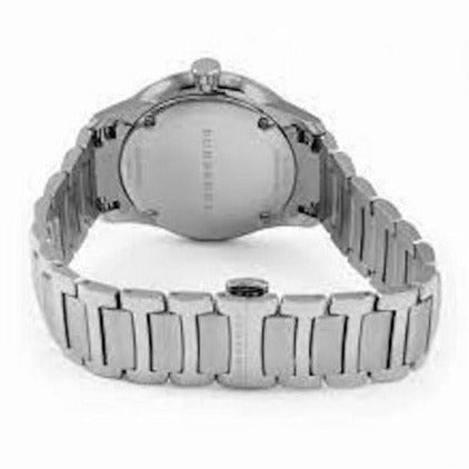 Burberry The Classic White Dial Silver Steel Strap Watch for Men - BU10004