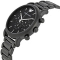 Emporio Armani Luigi Chronograph Black Dial Black Steel Strap Watch For Men - AR1895