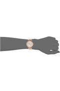 Fossil Carlie Rose Gold Dial Rose Gold Steel Strap Watch for Women - ES4301