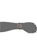 Fossil Grant Chronograph Brown Dial Brown Leather Strap Watch for Men - FS5214