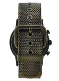 Emporio Armani Luigi Quartz Chronograph Black Dial Green Mesh Bracelet Watch For Men - AR11115