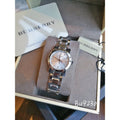 Burberry The City Diamonds Silver Dial Silver Steel Strap Watch for Women - BU9230