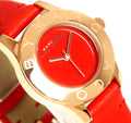 Marc Jacobs Blade Red Dial Red Leather Strap Watch for Women - MBM1343