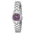 Marc Jacobs Amy Purple Dial Silver Stainless Steel Strap Watch for Women - MBM3228