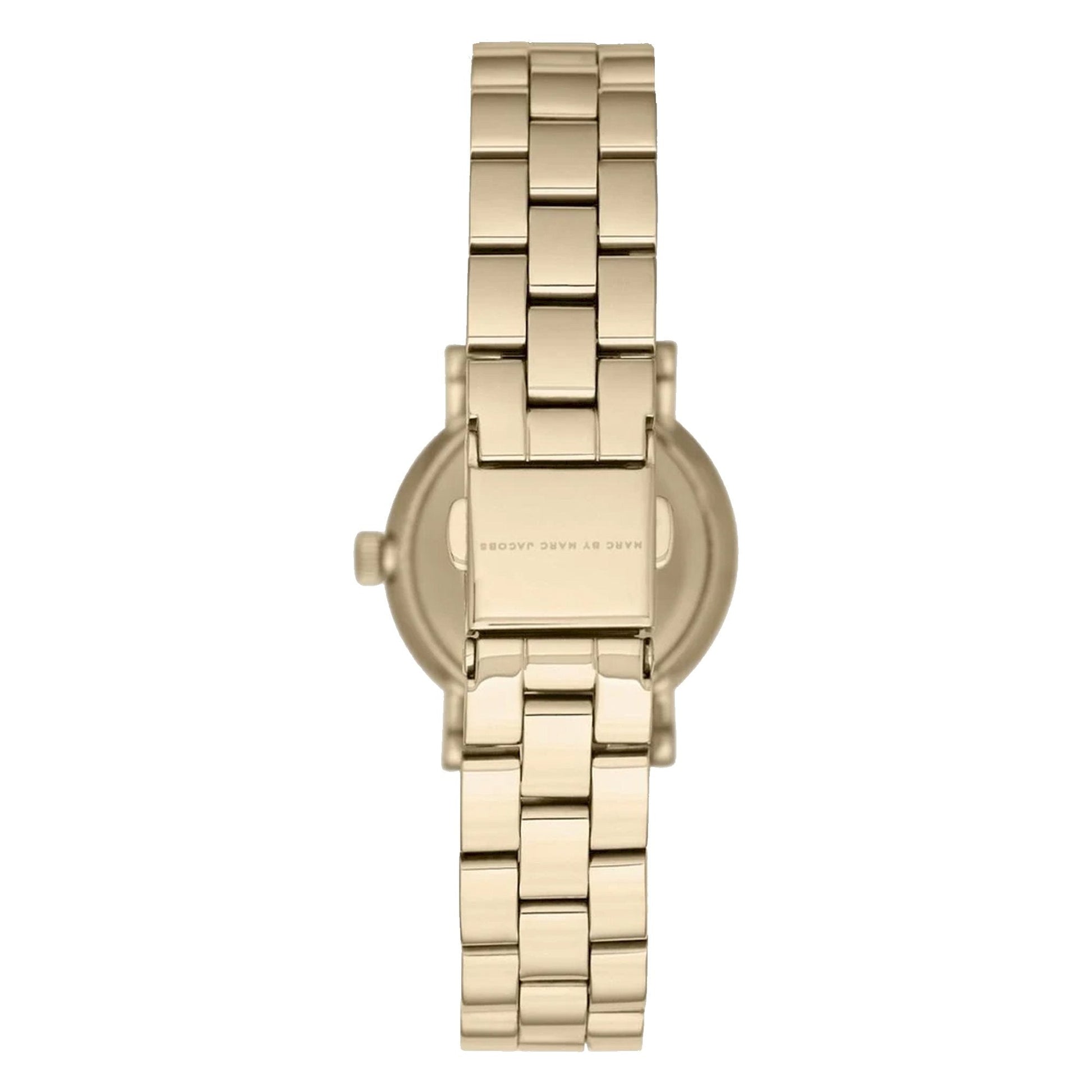 Marc Jacobs Baker Green Dial Gold Stainless Steel Strap Watch for Women - MBM3249