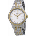 Tissot T Classic Carson Quartz White Dial Two Tone Steel Strap Watch for Men - T085.410.22.011.00