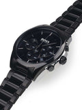 Hugo Boss Onyx Chronograph Black Dial Black Steel Strap Watch for Men - 1513365