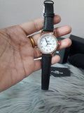 Coach Madison White Dial Black Leather Strap Watch for Women - 14503396