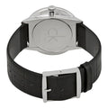 Calvin Klein Accent Black Dial Black Leather Strap Watch for Men - K2Y2X1C3