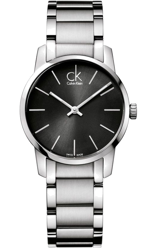 Calvin Klein City Grey Dial Silver Steel Strap Watch for Women - K2G23161