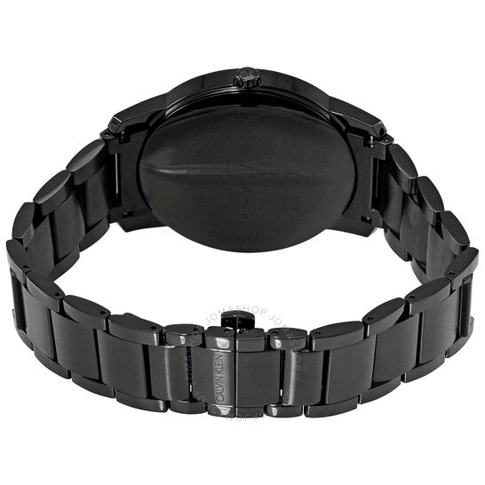 Calvin Klein City Quartz Black Dial Black Steel Strap Watch for Men - K2G2G4B1