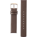 Calvin Klein Mark White Dial Brown Leather Strap Watch for Women - K3R236G6