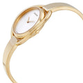 Calvin Klein Impetuous White Dial Gold Steel Strap Watch for Women - K4F2N516