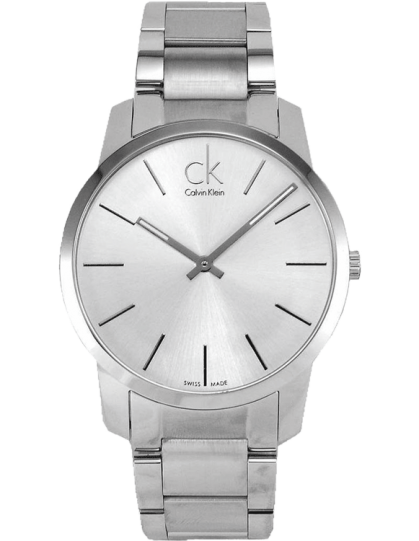 Calvin Klein City Silver Dial Silver Steel Strap Watch for Men - K2G21126