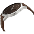 Calvin Klein City Brown Dial Brown Leather Strap Watch for Men - K2G211GK