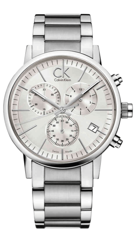 Calvin Klein City White Dial Silver Steel Strap Watch for Men - K2G27146