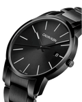 Calvin Klein City Quartz Black Dial Black Steel Strap Watch for Men - K2G2G4B1