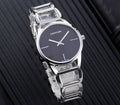 Calvin Klein Stately Black Dial Silver Steel Strap Watch for Women - K3G23121