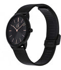 Calvin Klein Minimal Black Dial Black Mesh Bracelet Watch for Women - K3M22421