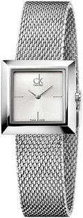 Calvin Klein Mark Silver Dial Silver Mesh Bracelet Watch for Women - K3R23126