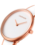 Calvin Klein Seduce White Dial Two Tone Steel Strap Watch for Women - K4E2N616