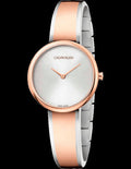 Calvin Klein Seduce Silver Dial Two Tone Steel Strap Watch for Women - K4E2N61X