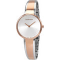 Calvin Klein Seduce Silver Dial Two Tone Steel Strap Watch for Women - K4E2N61X