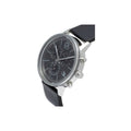 Calvin Klein Post Minimal Chronograph Black Dial Black Leather Strap Watch for Men - K7627107