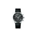 Calvin Klein Post Minimal Chronograph Black Dial Black Leather Strap Watch for Men - K7627107