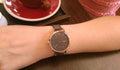 Calvin Klein Even Grey Dial Brown Leather Strap Watch for Women - K7B236G3