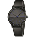 Calvin Klein Boost Black Dial Black Leather Strap Watch for Men - K7Y214CZ