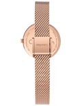 Calvin Klein Authentic Silver Dial Rose Gold Mesh Bracelet Watch for Women - K8G23626