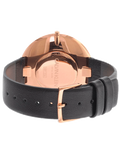 Calvin Klein Full Moon Black Dial Black Leather Strap Watch for Women - K8Y236C1