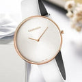 Calvin Klein Full Moon White Dial White Leather Strap Watch for Women - K8Y236L6