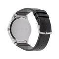 Calvin Klein Minimal Diamonds Black Dial Black Leather Strap Watch for Men - K3M211CS