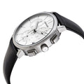 Calvin Klein Posh Silver Dial Black Leather Strap Watch for Men - K8Q371C6