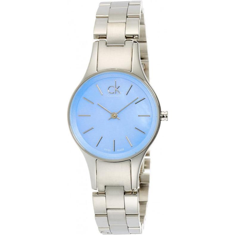 Calvin Klein Simplicity Blue Dial Silver Steel Strap Watch for Women - K432314N