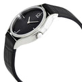 Calvin Klein Skirt Black Dial Black Leather Strap Watch for Women  - K2U231C1