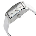 Calvin Klein Window White Dial White Leather Strap Watch for Men - K2M21120