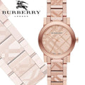 Burberry The City Rose Gold Dial Rose Gold Steel Strap Watch for Women - BU9235