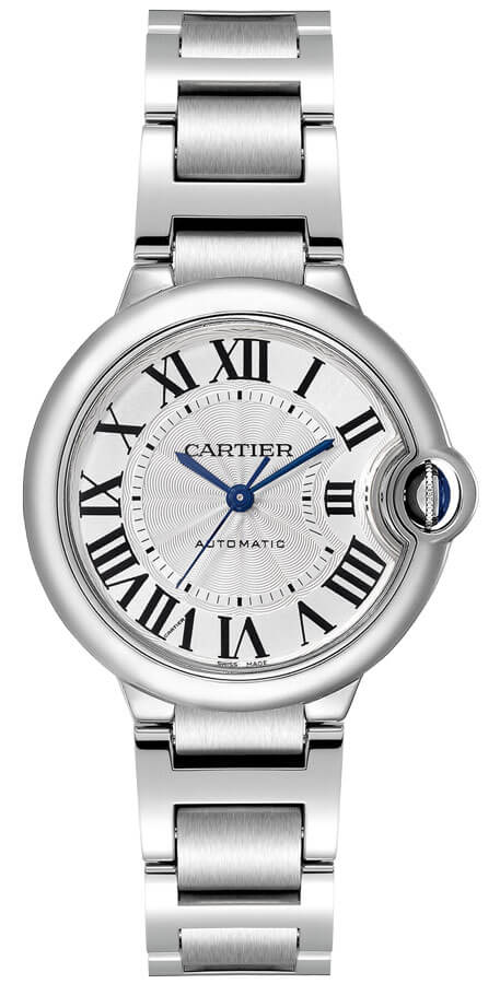 Cartier Ballon Bleu De Cartier Silver Dial Silver Steel Strap Watch for Women - WSBB0044