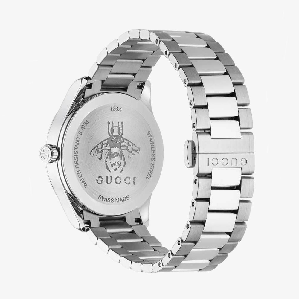 Gucci G Timeless Automatic Silver Stainless Steel Watch For Women - YA1264029